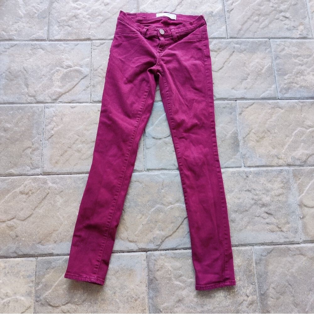 RSQ Maroon Juniors Denim Jean's Sz. 3